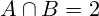 A\cap B={2}